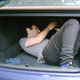 The B7 trunk can comfortably fit at least one Raph.